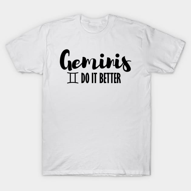 gemini zodiac sign T-Shirt by merysam